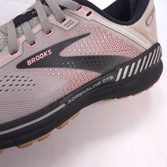 Brooks Adrenaline GTS 22 Athletic Running Shoe Womens Size 7.5 1203531B035 Gray - Picture 8 of 10